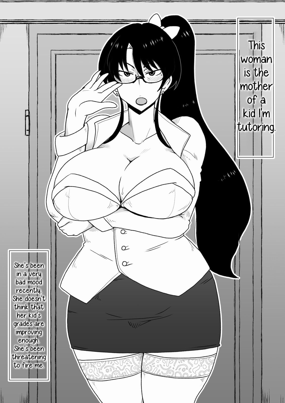 Kyouiku Babaa wa Fella Dorei. | Supermom becomes a blowjob slave. page 1 full