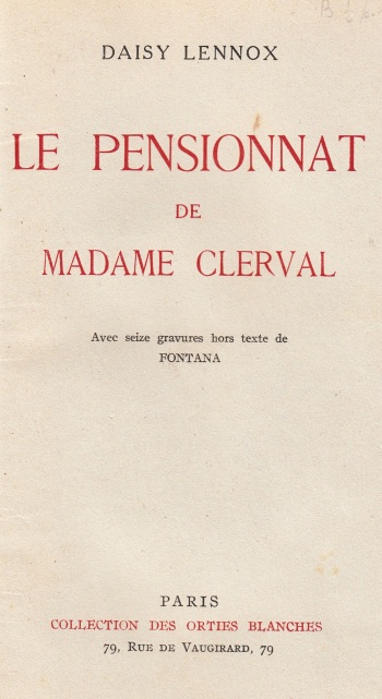 Le Pensionnat de Madame Clerval cover