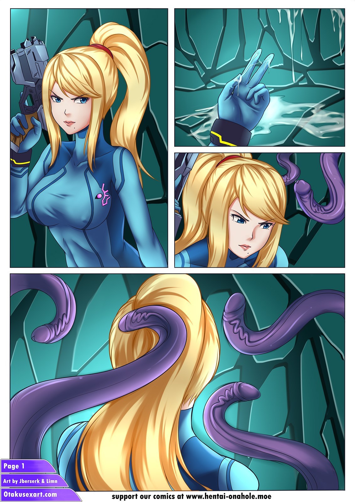 Samus Aran’s Tentacle Impregnation Creampie Fucktime page 2 full