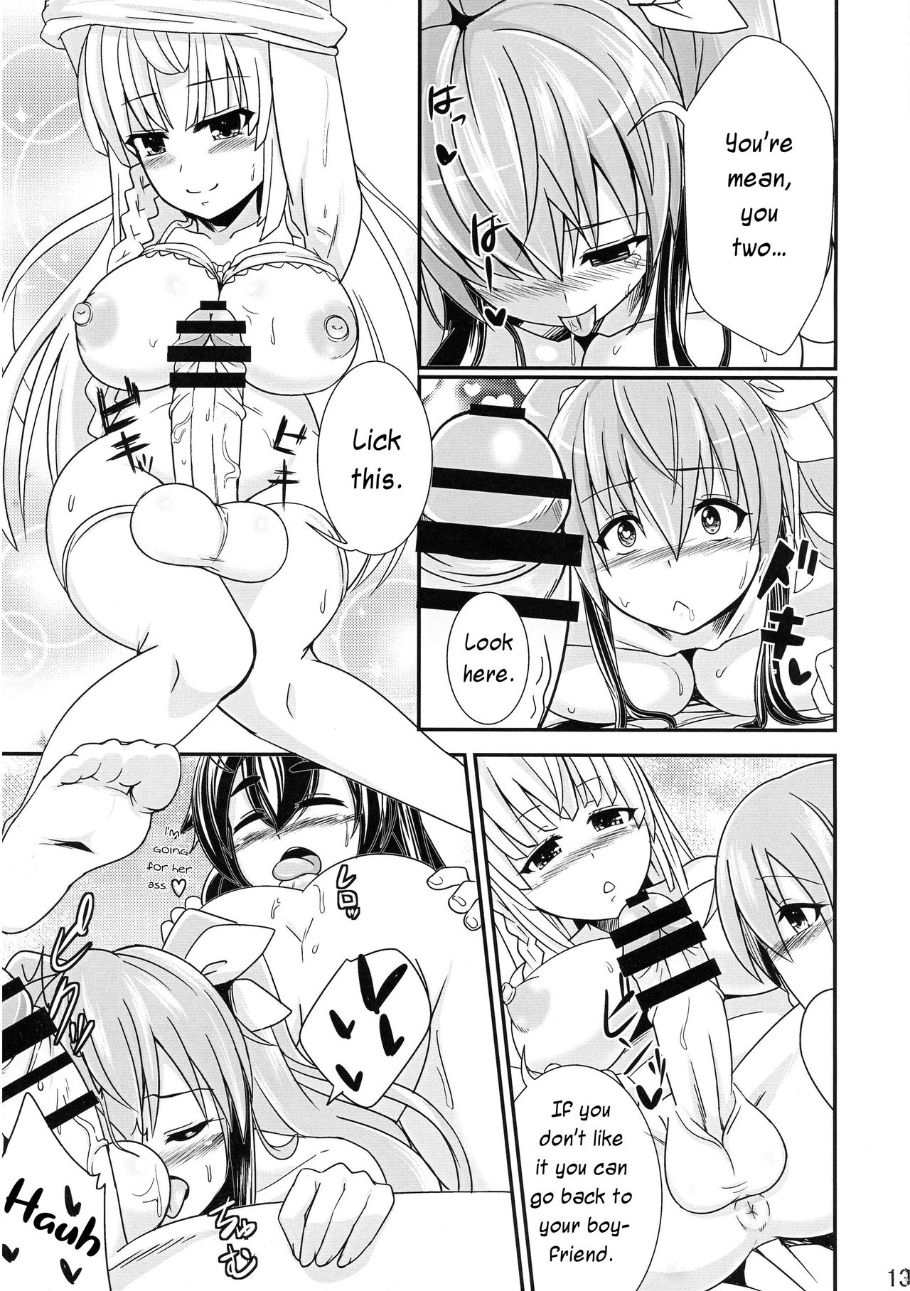 A Big-Tig Twintail Girl gets Screwed by Two Futanari Girls page 12 full