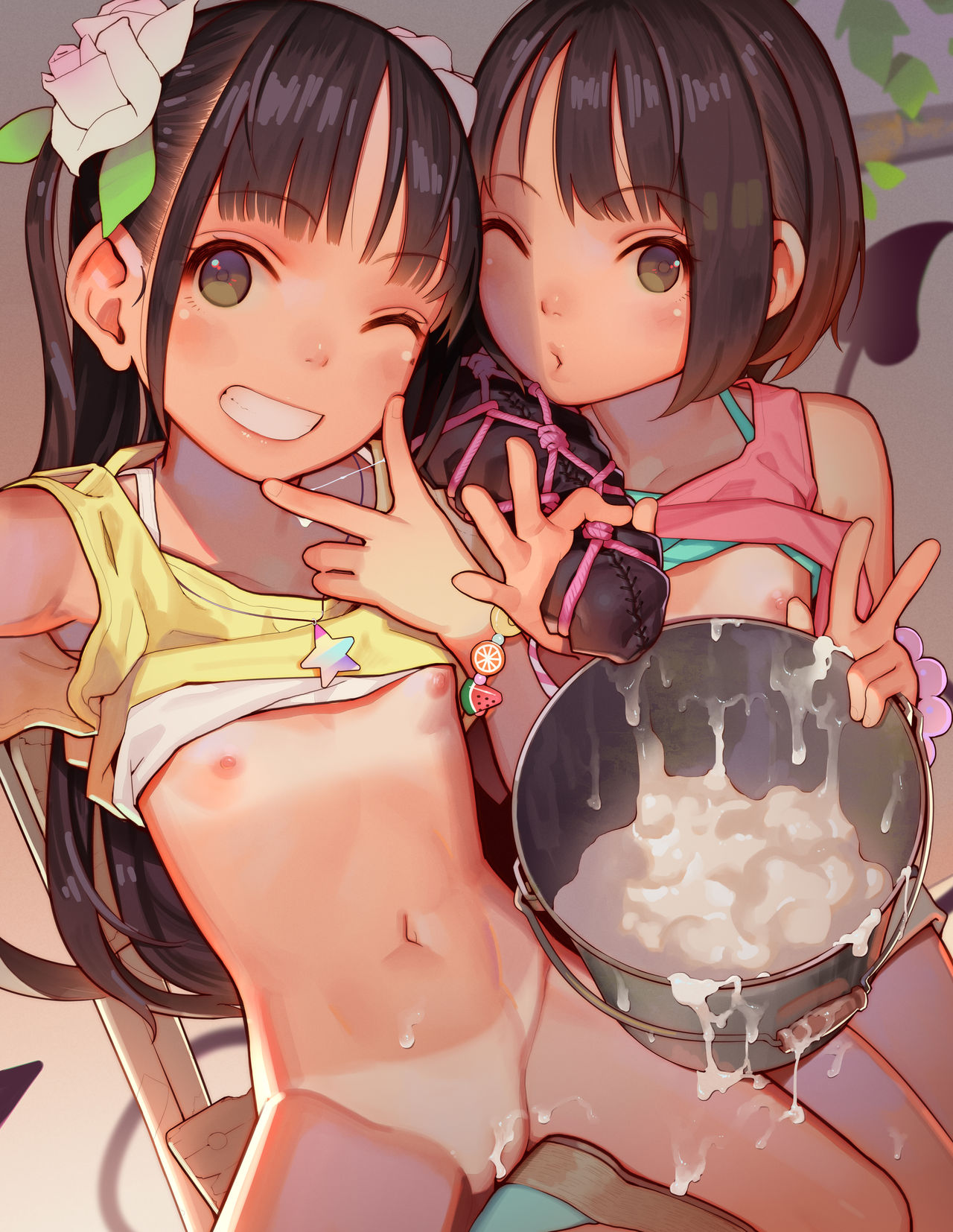 Tiny Evil chans! 2 -Mujaki de Zankoku na Shoujo-tachi no Ecchi na Tanpenshuu- | 타이니 이블 소녀들! 2 - 천진난만하고 잔혹한 소녀들의 야한 단편집 - page 3 full
