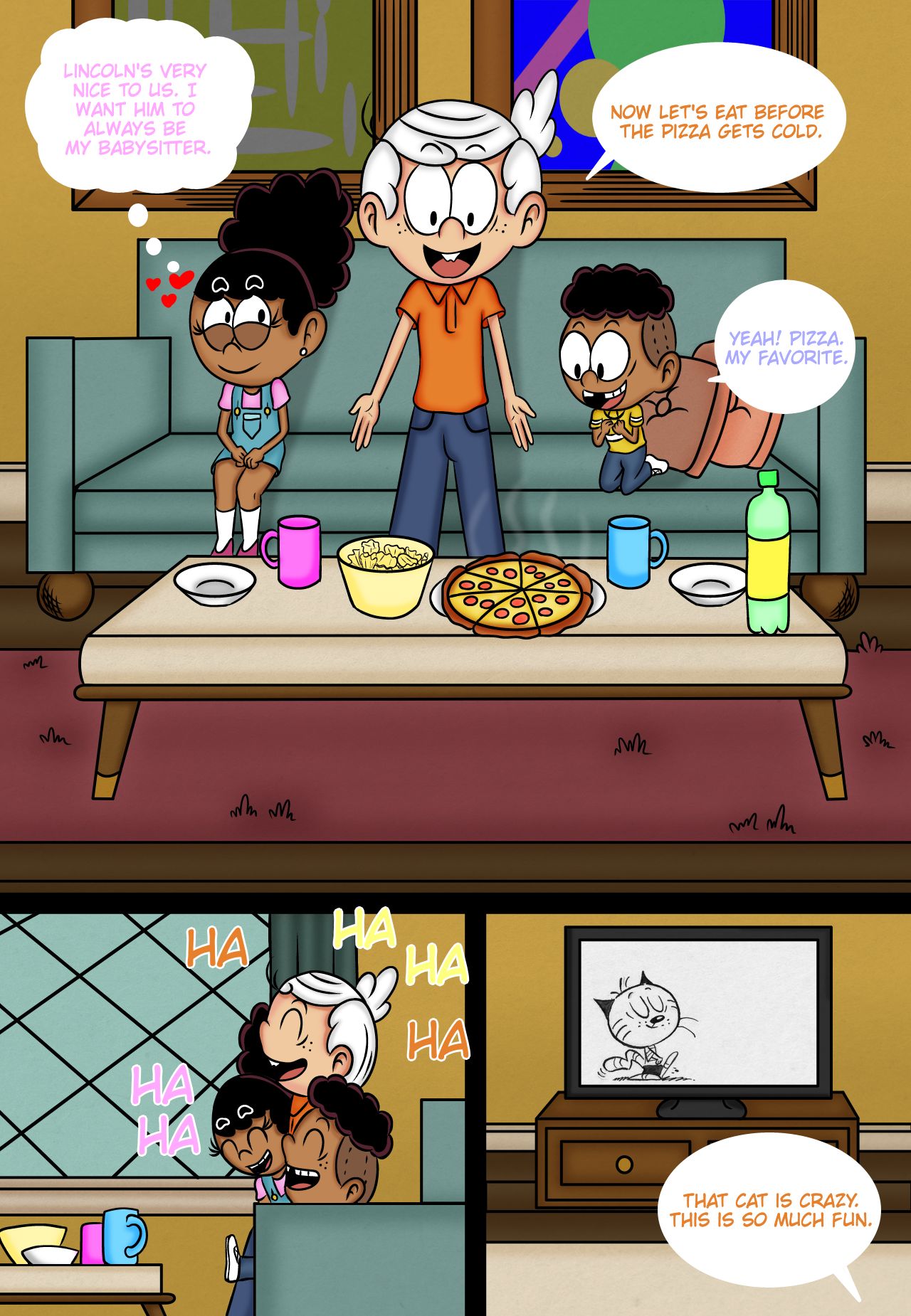 Loud housy babysitter porn comic