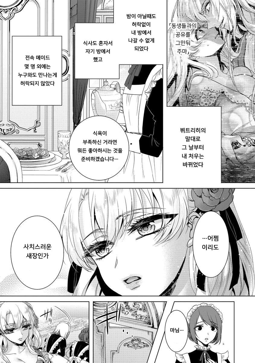 Kyououji no Ibitsu na Shuuai ~Nyotaika Knight no Totsukitooka~ Ch. 8 | 미친 왕자의 왜곡된 포로사랑 ~여체화 기사의 시월 십일~ Ch. 8 page 5 full