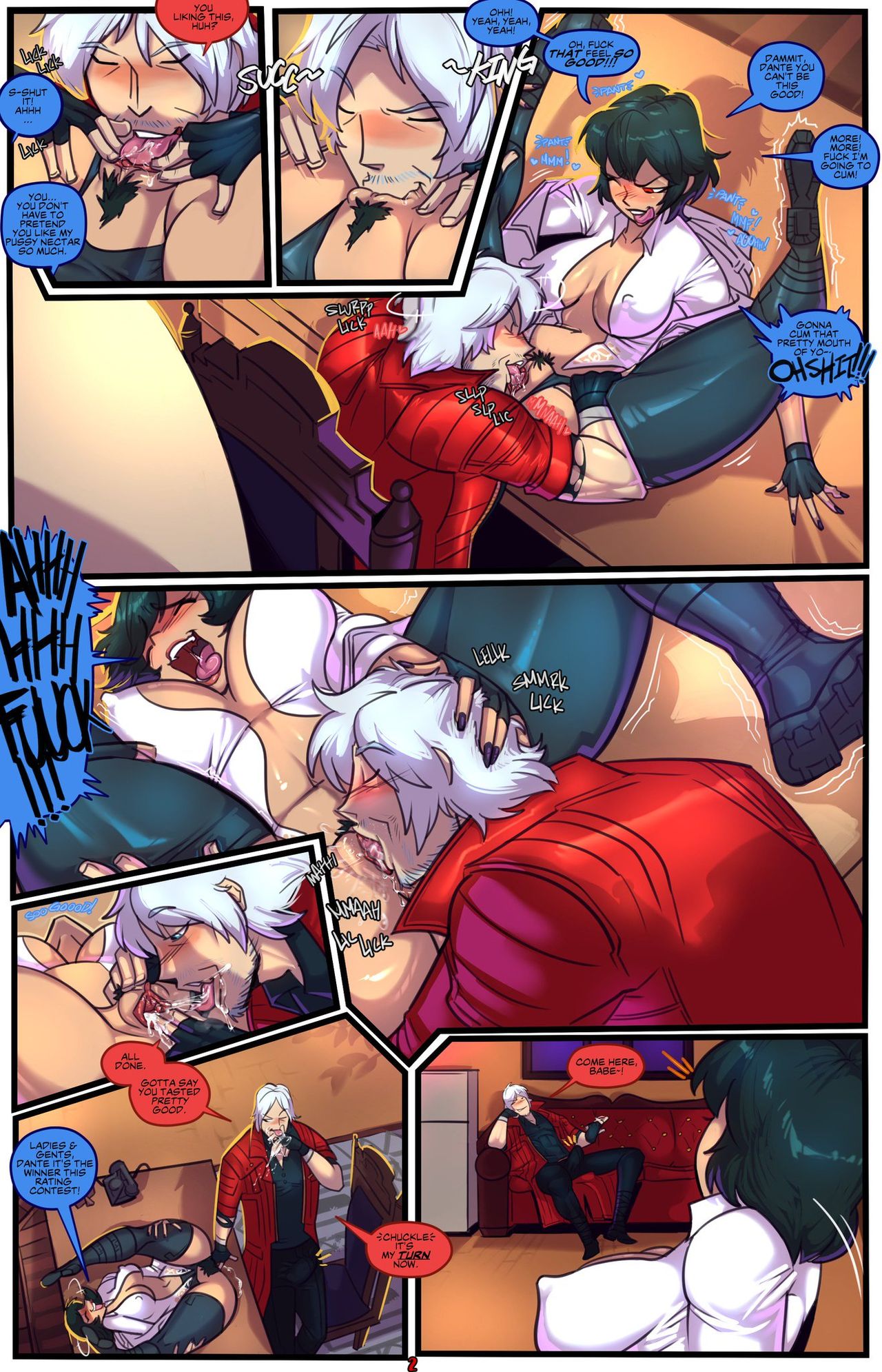 Devil May Fuck : Dante X Lady - Sex & Gambling page 2 full