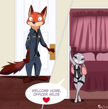 [skeletonguys-and-ragdolls (SkellyDoll)] After Work (Zootopia) cover