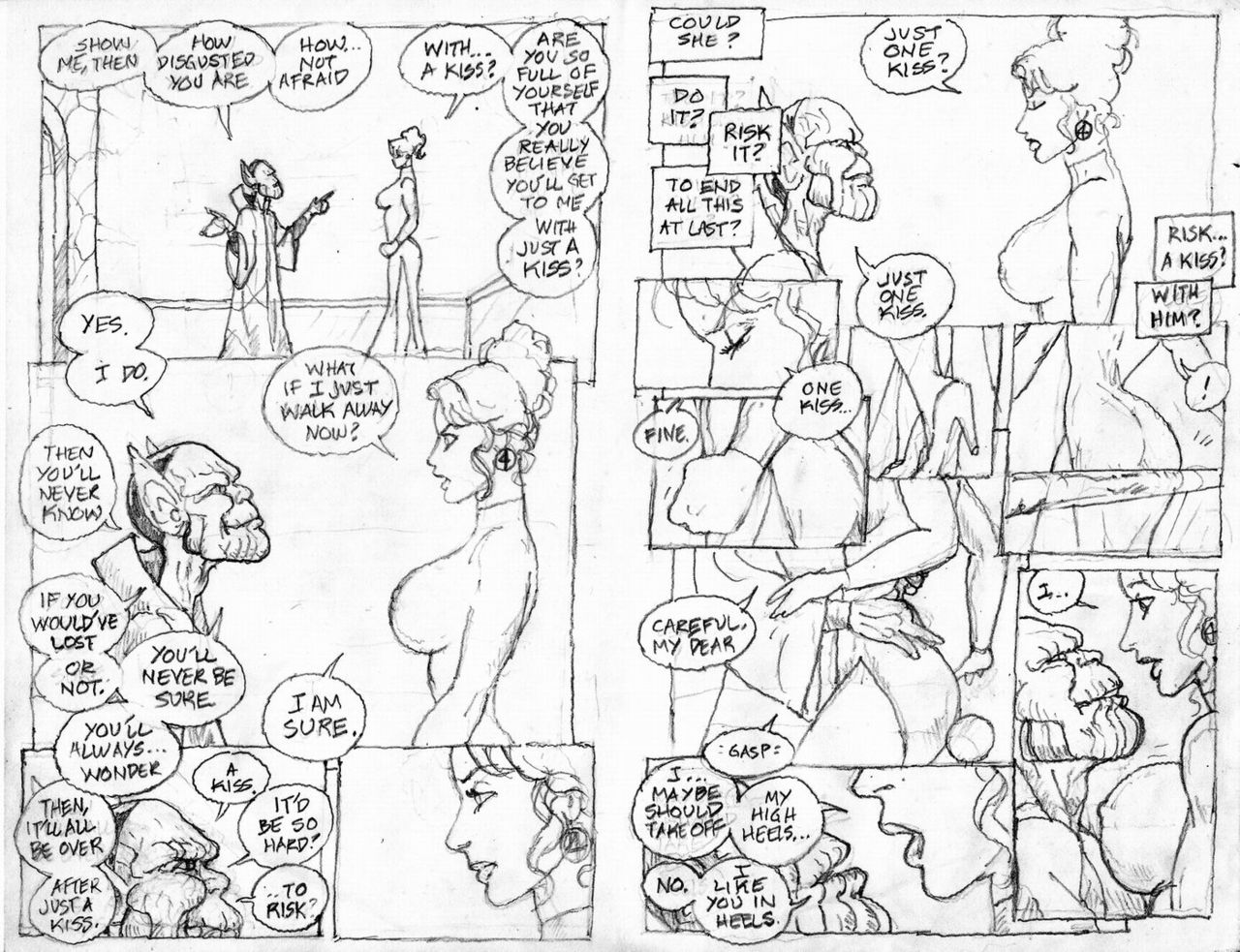 Fantastic Four, Earth Girls Ain't Easy: The Balcony Scene page 1 full