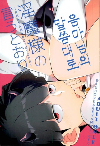 (ONE→HUNDRED 5) [P-ha (Kitochinman)] Inma-sama no Iu Toori | 음마님의 말씀대로 (Mob Psycho 100) [Korean] cover