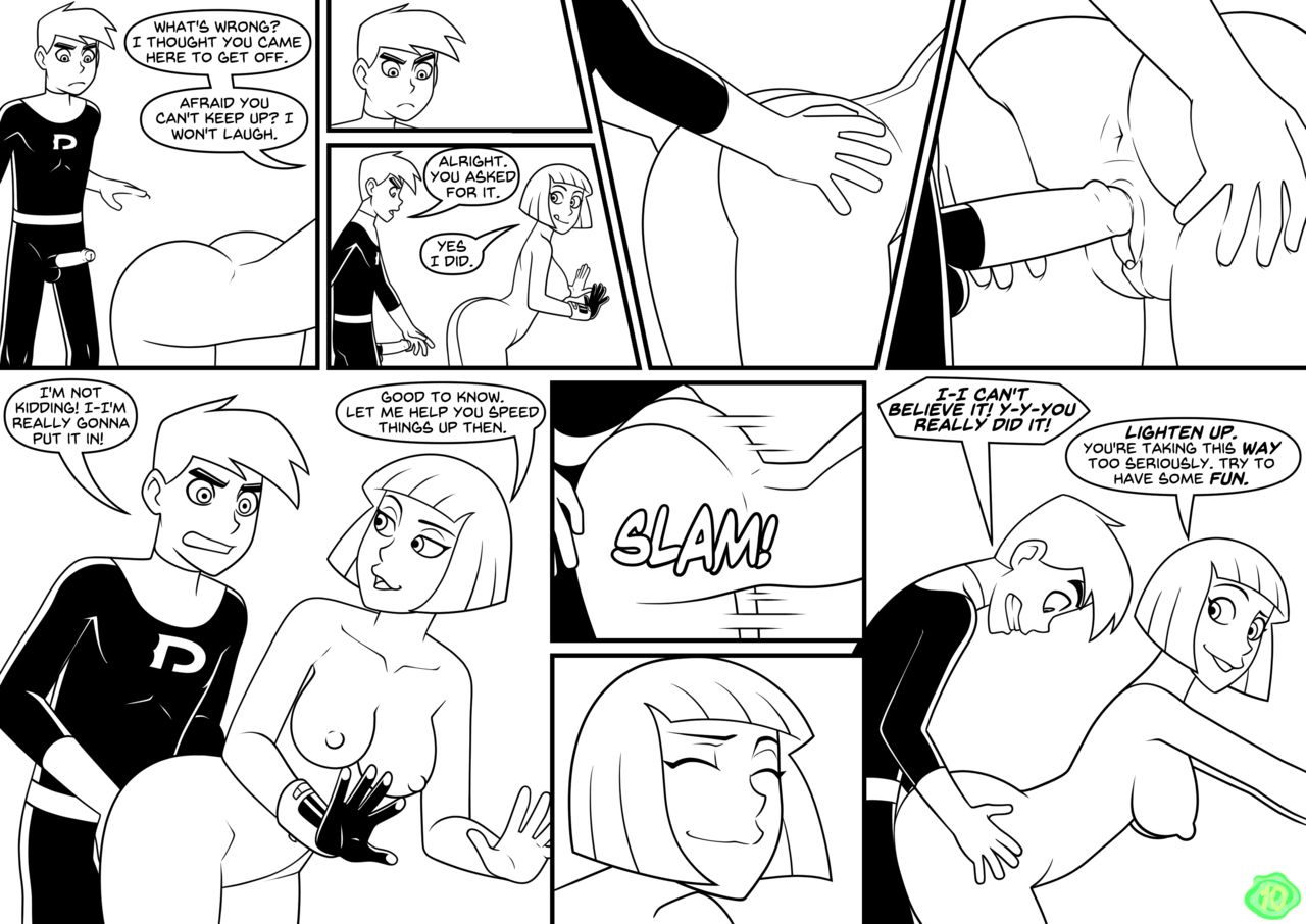 Danny Phantom - Glory HauntBlack and white page 11 full