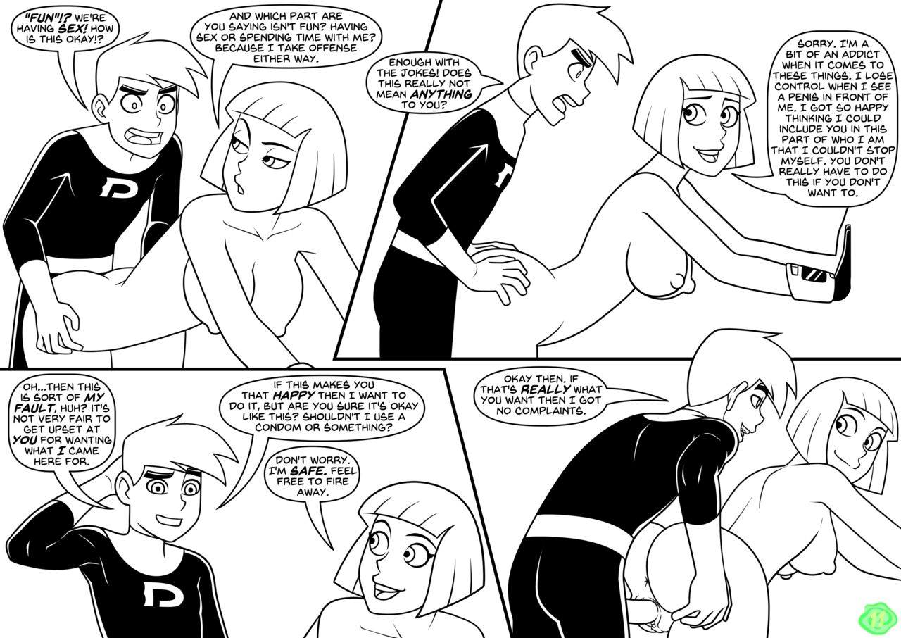 Danny Phantom - Glory HauntBlack and white page 12 full