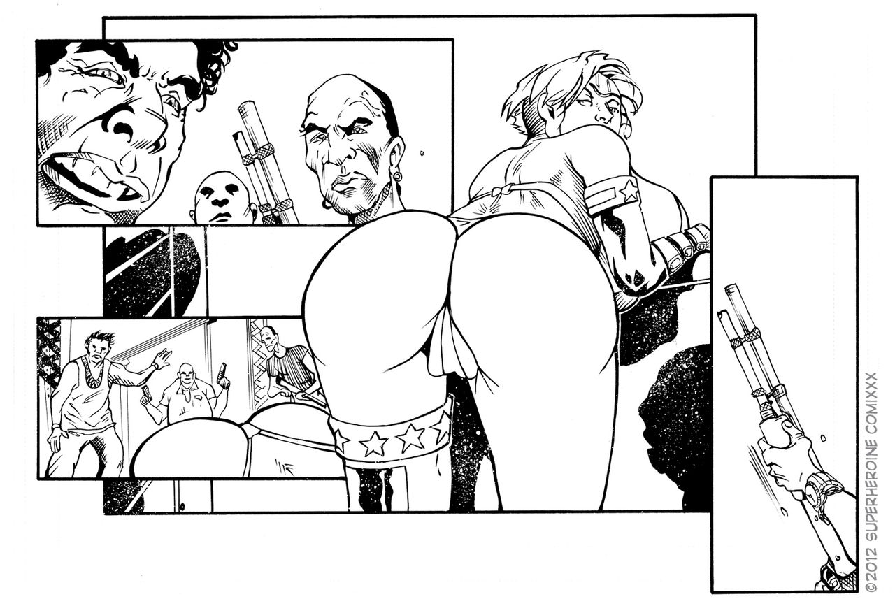 War on drugs - Sharon McCain - Superheroine - freedom stars- Superheroinecentral comix - XXX -warning: high violence page 5 full
