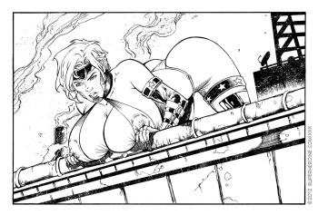 [Adrian Baker] War on drugs - Sharon McCain - Superheroine - freedom stars- Superheroinecentral comix - XXX -warning: high violence cover