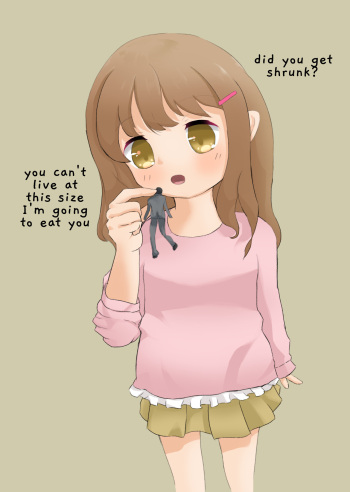 onna no ko ni marunomi sarete shouka sareru (getting eaten and digested by a girl) cover