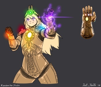 [VK] Infinity Gauntlet-chan (Avengers) cover