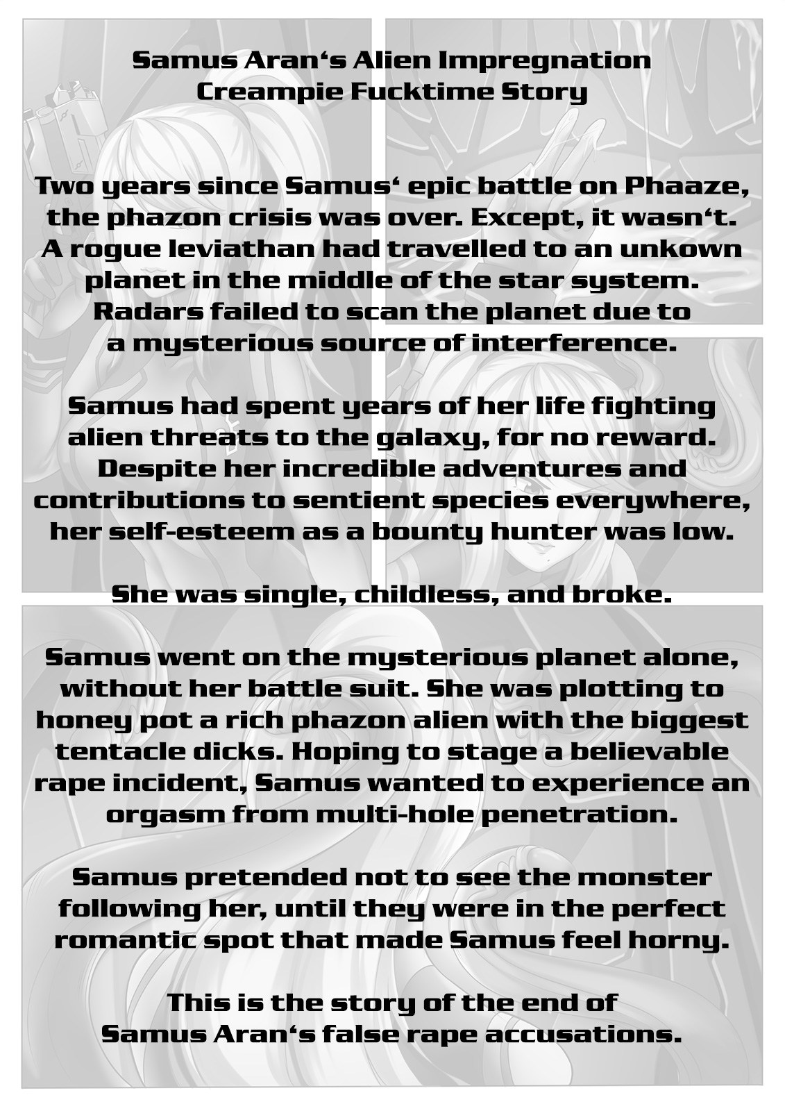 Samus Aran's Alien Impregnation Creampie Fucktime page 2 full