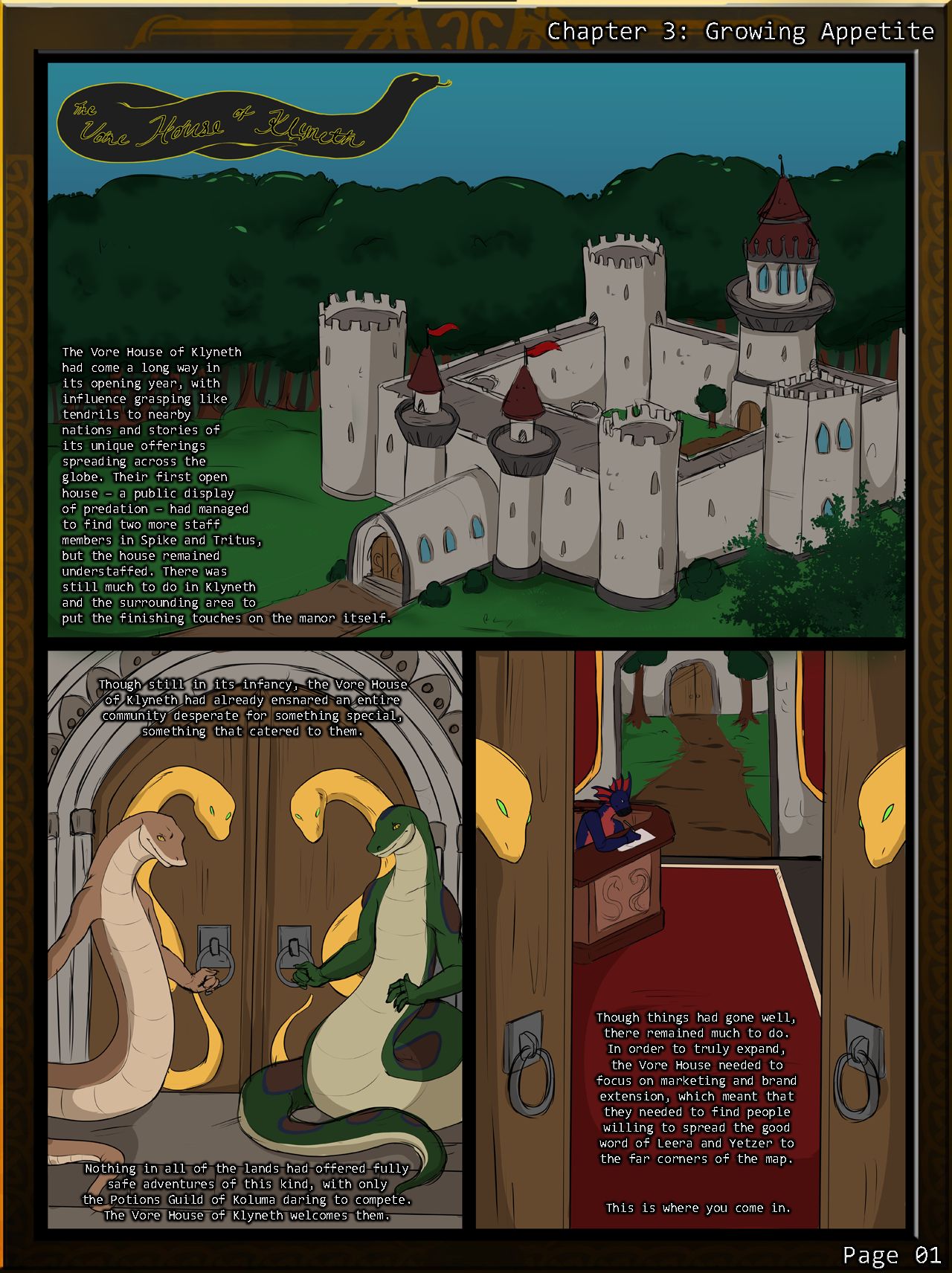 The Vore House of Klyneth - Chapter 3 by Runa216 page 1 full