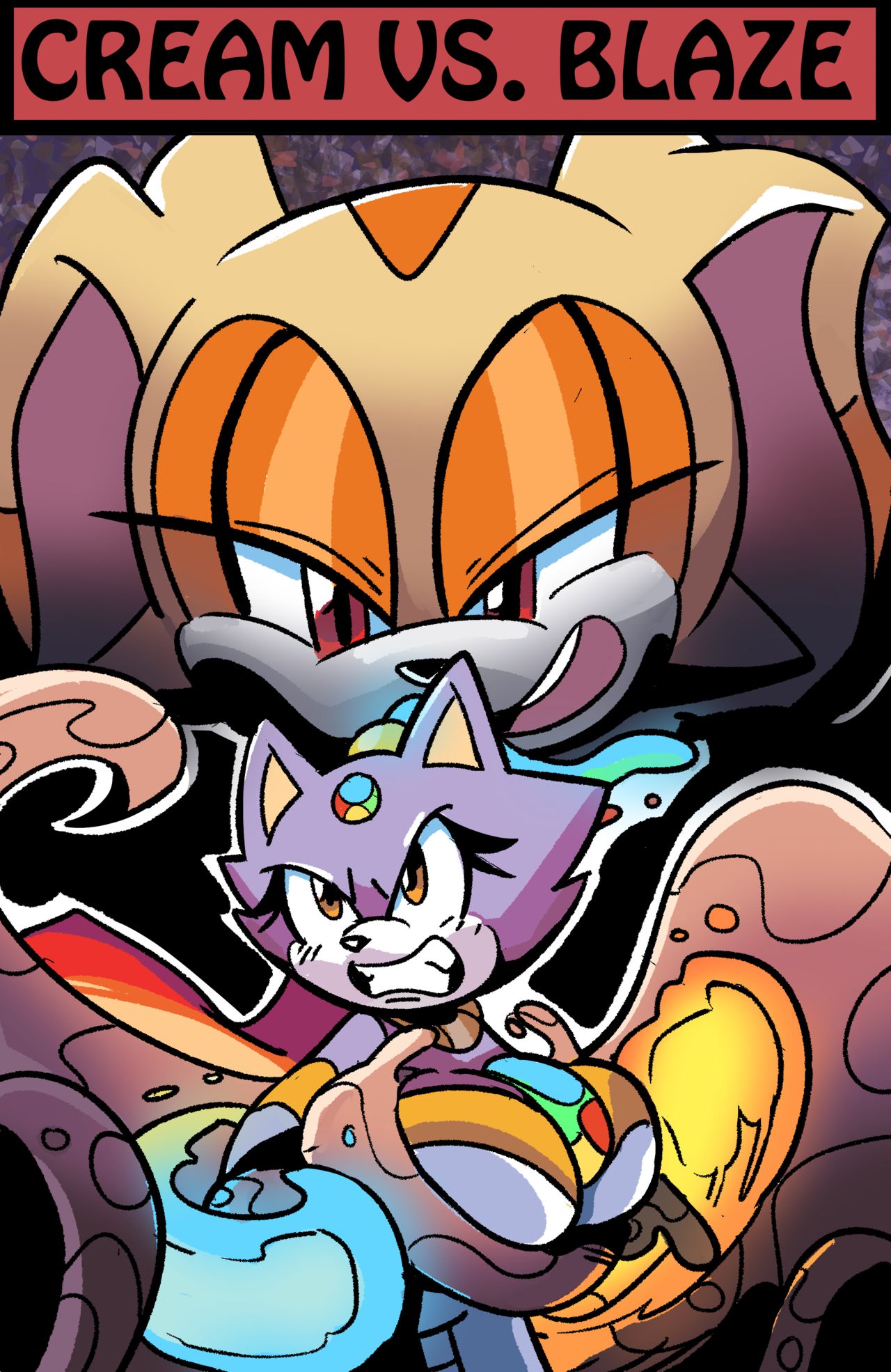 Cream vs. Blaze - Rainbow Warrior vs. The Gothic Guardian page 1 full
