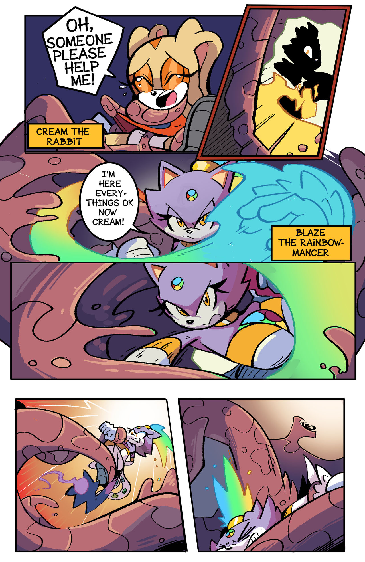 Cream vs. Blaze - Rainbow Warrior vs. The Gothic Guardian page 2 full