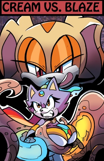 [Anonymous] Cream vs. Blaze - Rainbow Warrior vs. The Gothic Guardian (Sonic The Hedgehog) cover