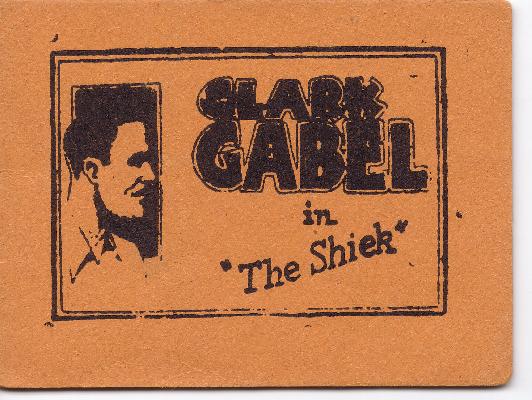 Clark Gabel in "The Sheik" page 1 full