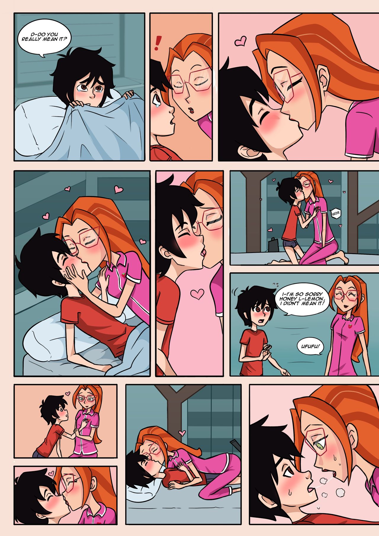 Hiro + Honey Lovey Dovey Book page 9 full