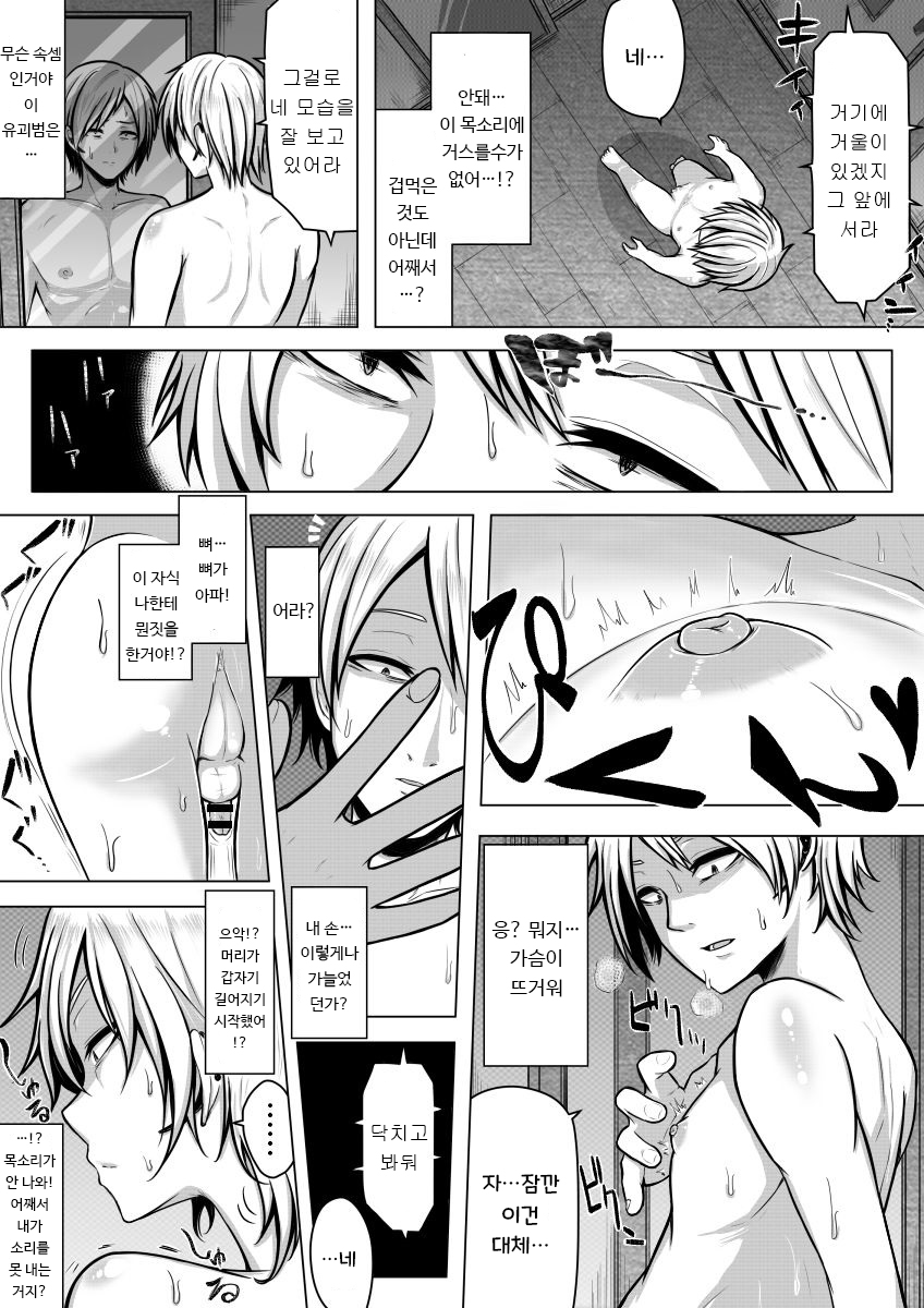 Nyotaika! Hankyousei Bitch!? | 여체화! 반강제 빗치! page 5 full