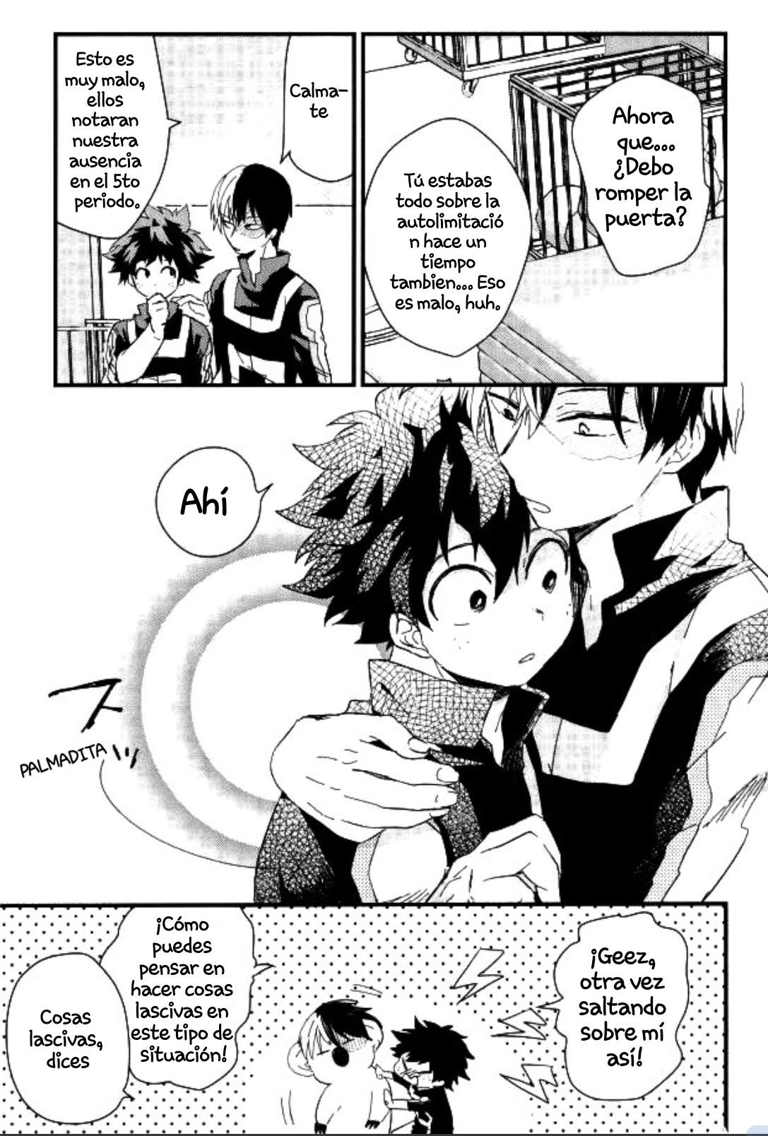 Midoriya-kun to Todoroki-kun ga Taiiku Souko de xxx suru Hon | Midoriya-kun Y Todoroki-kun Son XXX En El Armario De Suministros De La Eh page 11 full