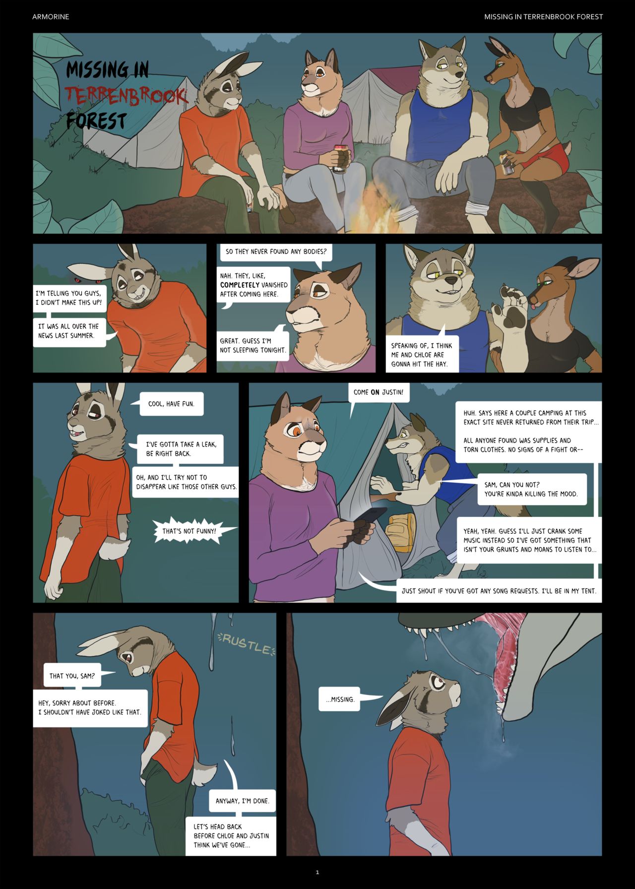 Missing In Terrenbrook Forest by Armorine page 1 full