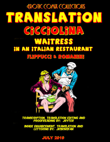 CICCIOLINA - THE WAITRESS - A JKSKINSFAN / JRYTER TRANSLATION cover