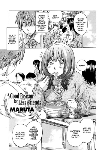 [MARUTA] Tomodachi ga Sukunakutemo Yoi Riyuu | A Good Reason for Less Friends (Kanojo Zokusei -Kimi Zoku-) [English] =TV= [Decensored] cover