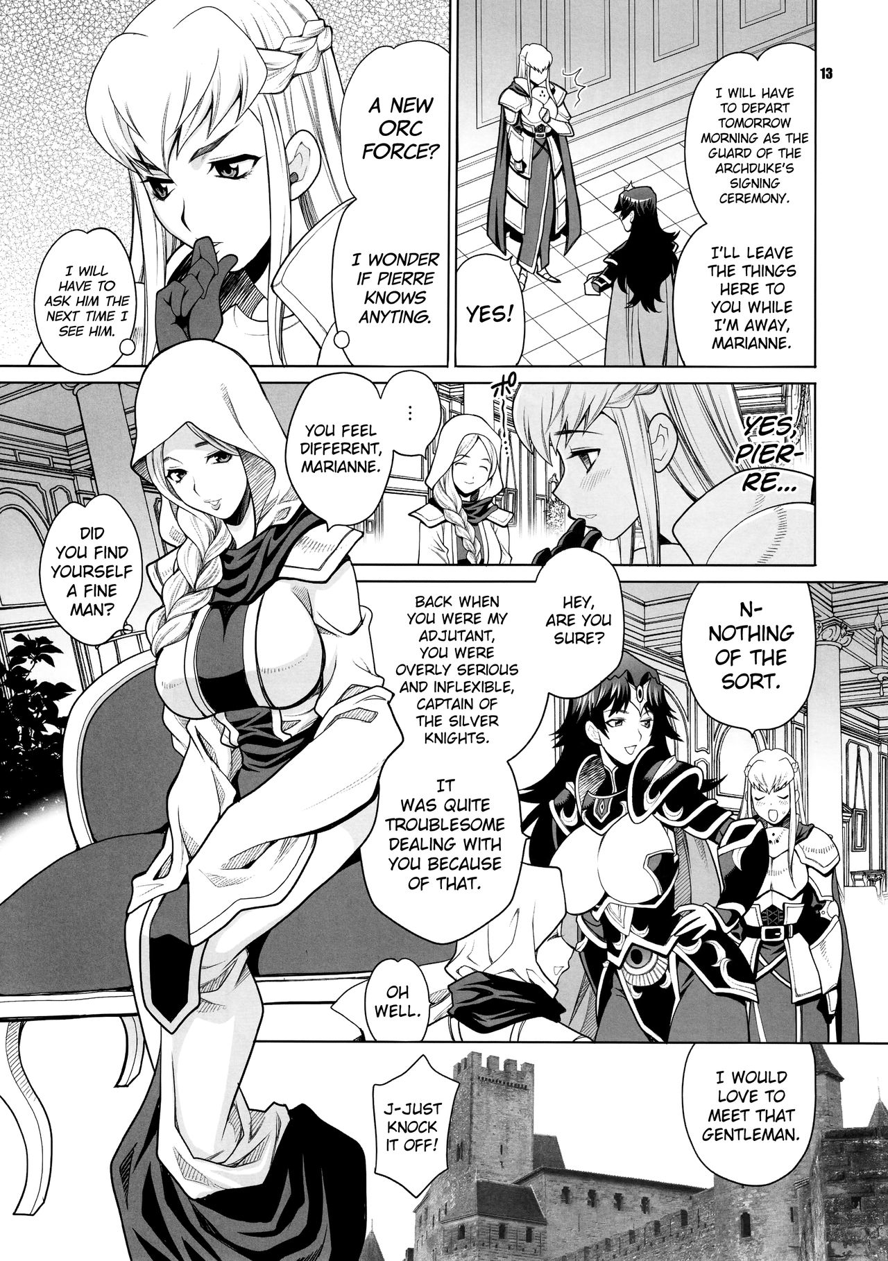 Yukiyanagi no Hon 38 Buta to Onnakishi 2 - Onnakishi wa Elf Shounen ga Okiniiri | Female Knight Likes Young Elf Boys page 12 full