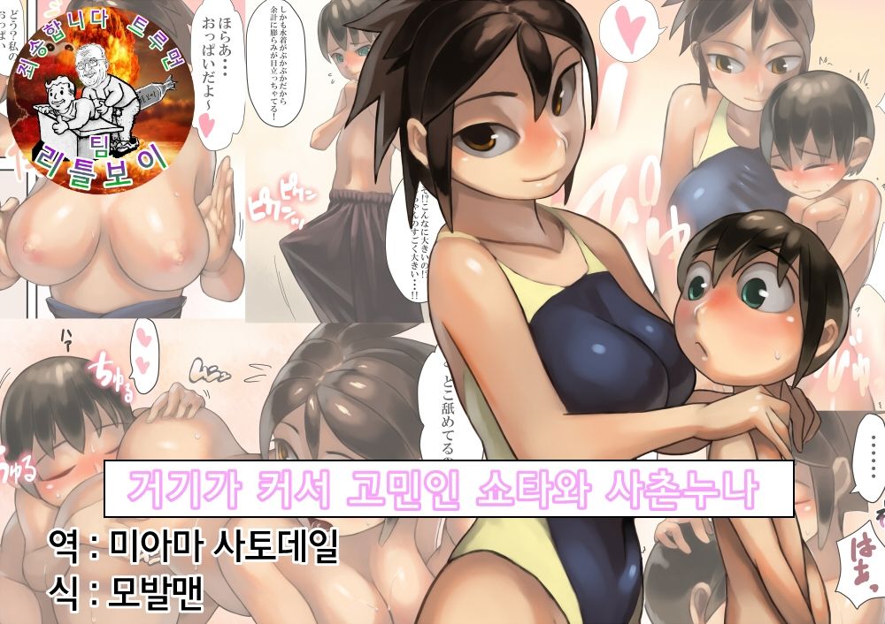 Asoko ga Ookikute Nayandeiru Shota to Itoko no Onee-san | 거기가 커서 고민중인 쇼타와 사촌 누나 page 1 full
