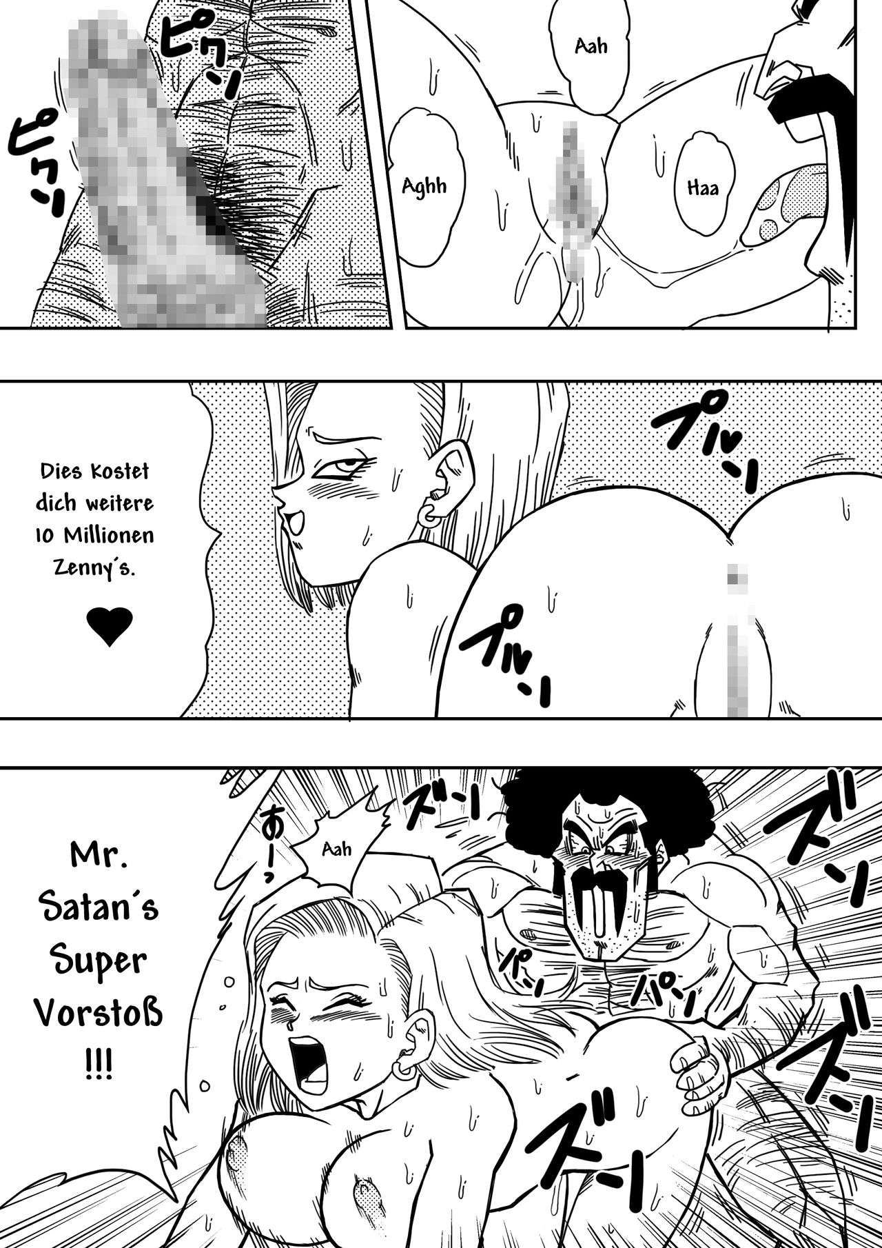 18-gou to Mister Satan!! Seiteki Sentou! | Android N18 and Mr. Satan!! Sexual Intercourse Between Fighters! page 9 full