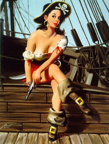 Donald Rust pinup art cover