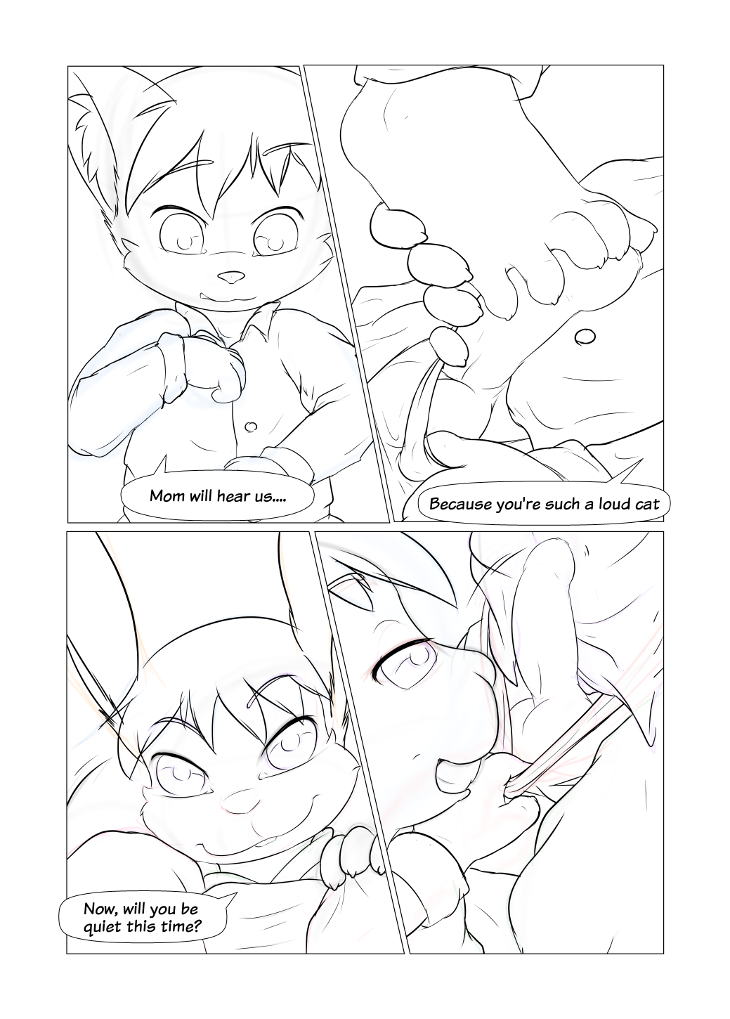 Hitsunekun - Sleepover Party page 4 full