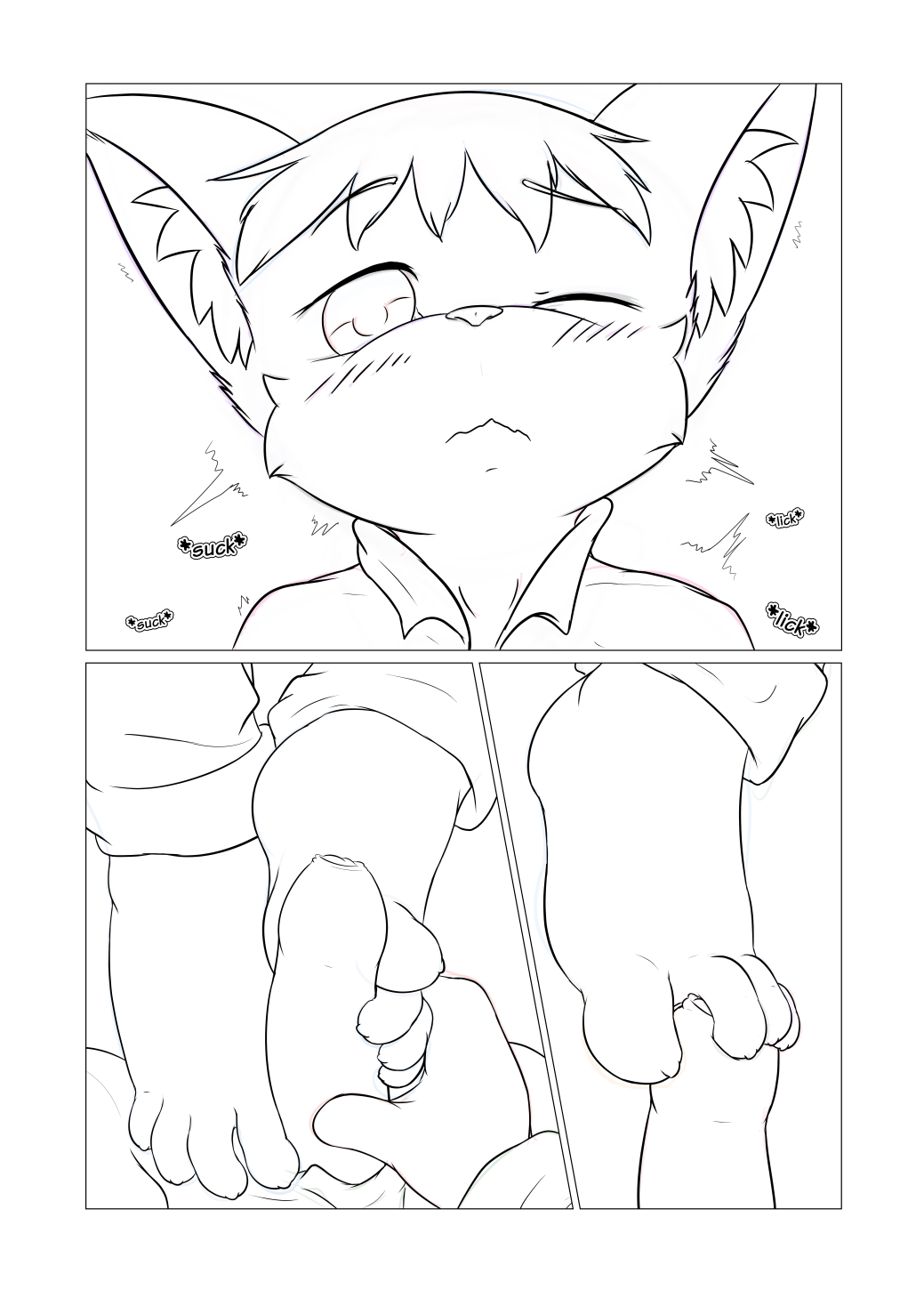 Hitsunekun - Sleepover Party page 6 full