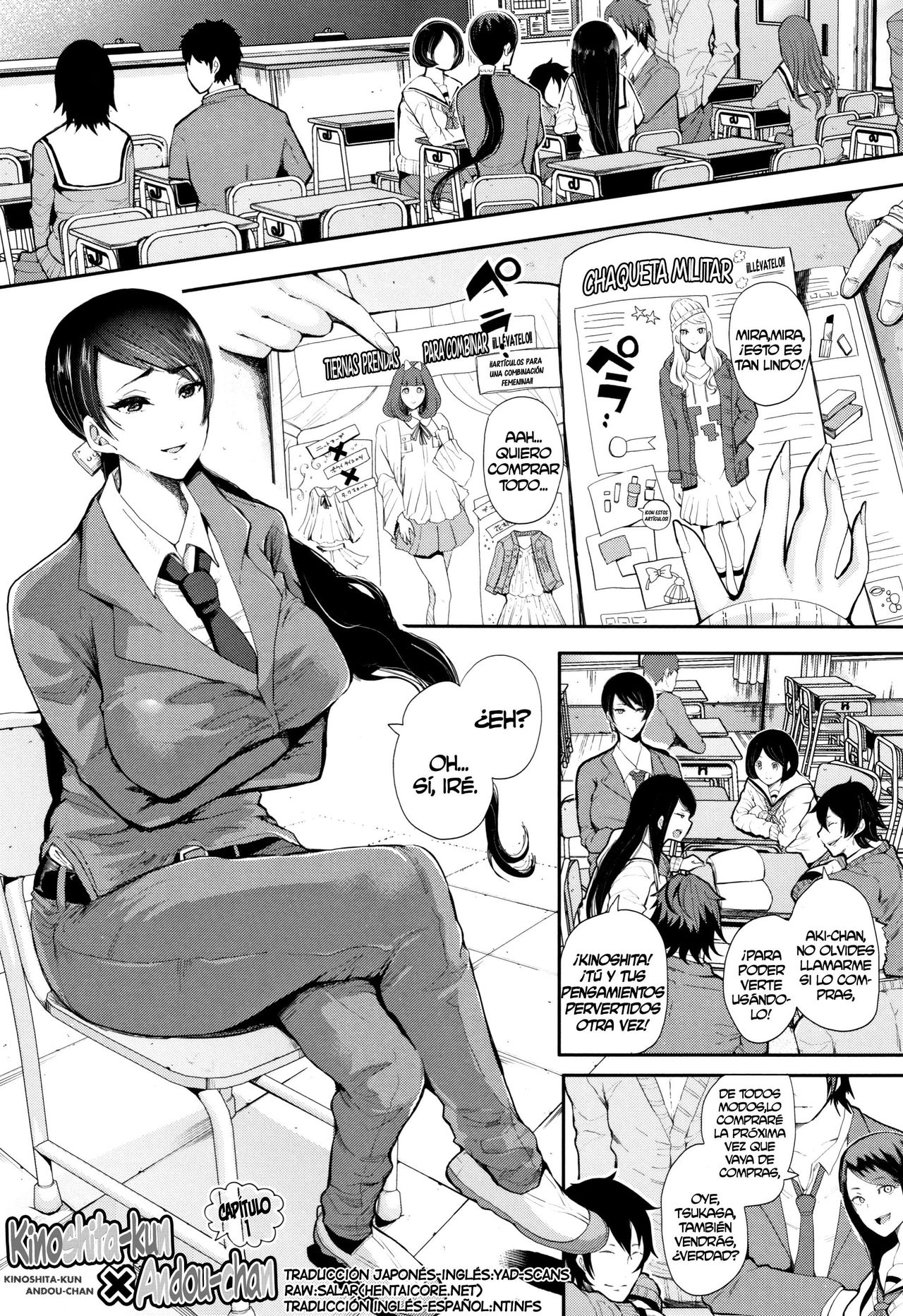 Kinoshita-kun x Andou-chan page 1 full