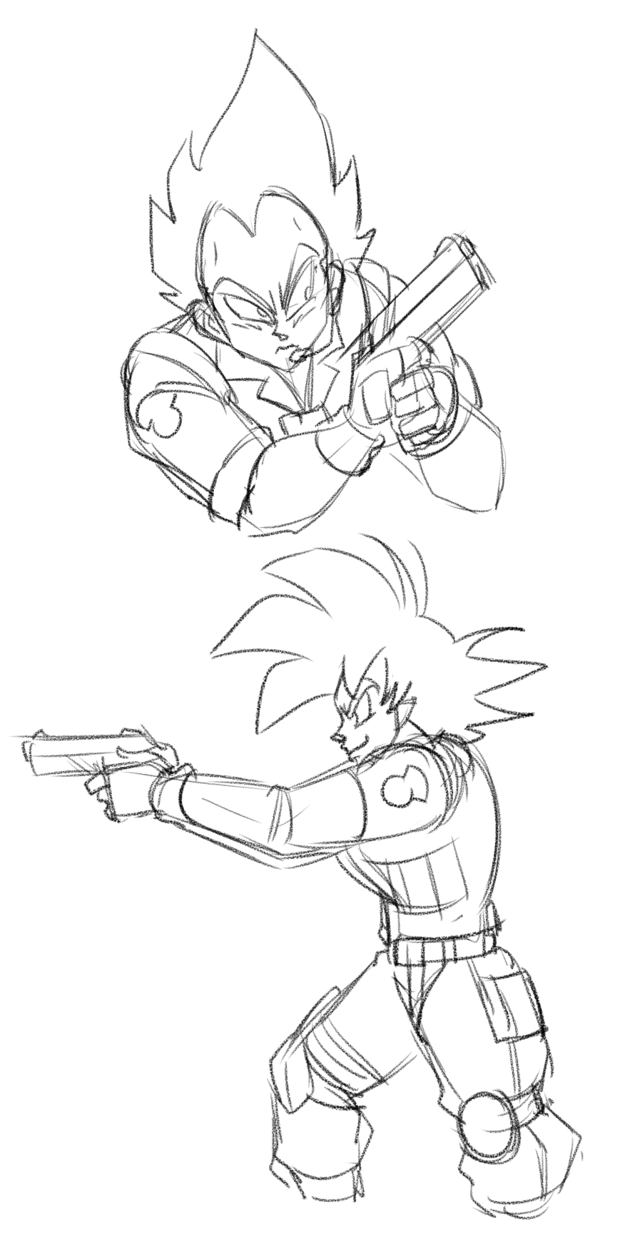 Dragon Ball / Resident Evil Alternative Universe page 12 full