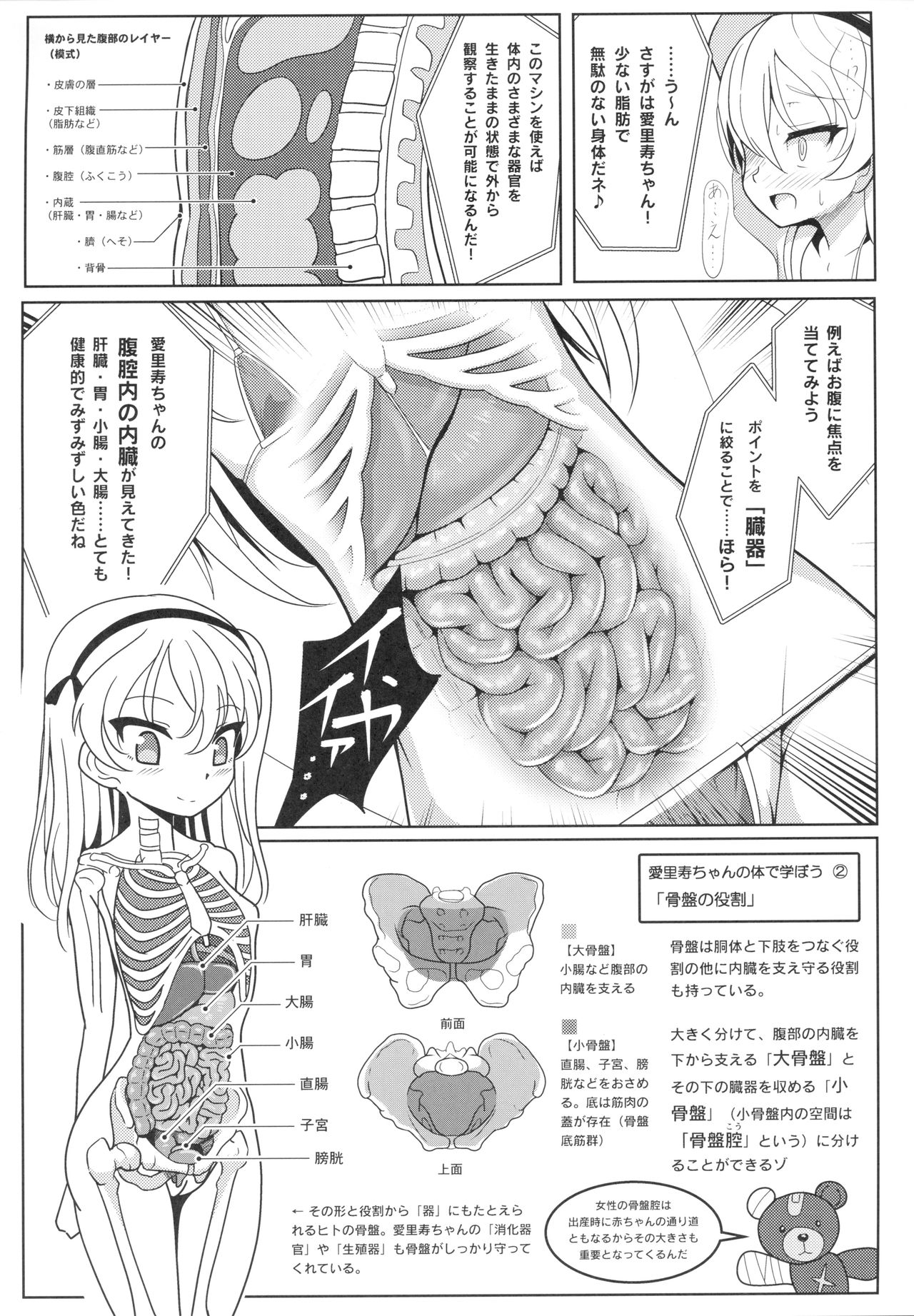 Shimada Arisu-chan de Manabu Onnanoko no Jintai <Kotsuban Hen> Jou page 11 full