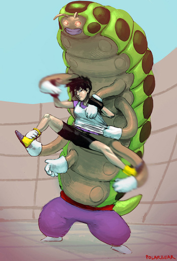 [PolarBearNSFW] Videl vs Caterpy (Dragon Ball Z) cover