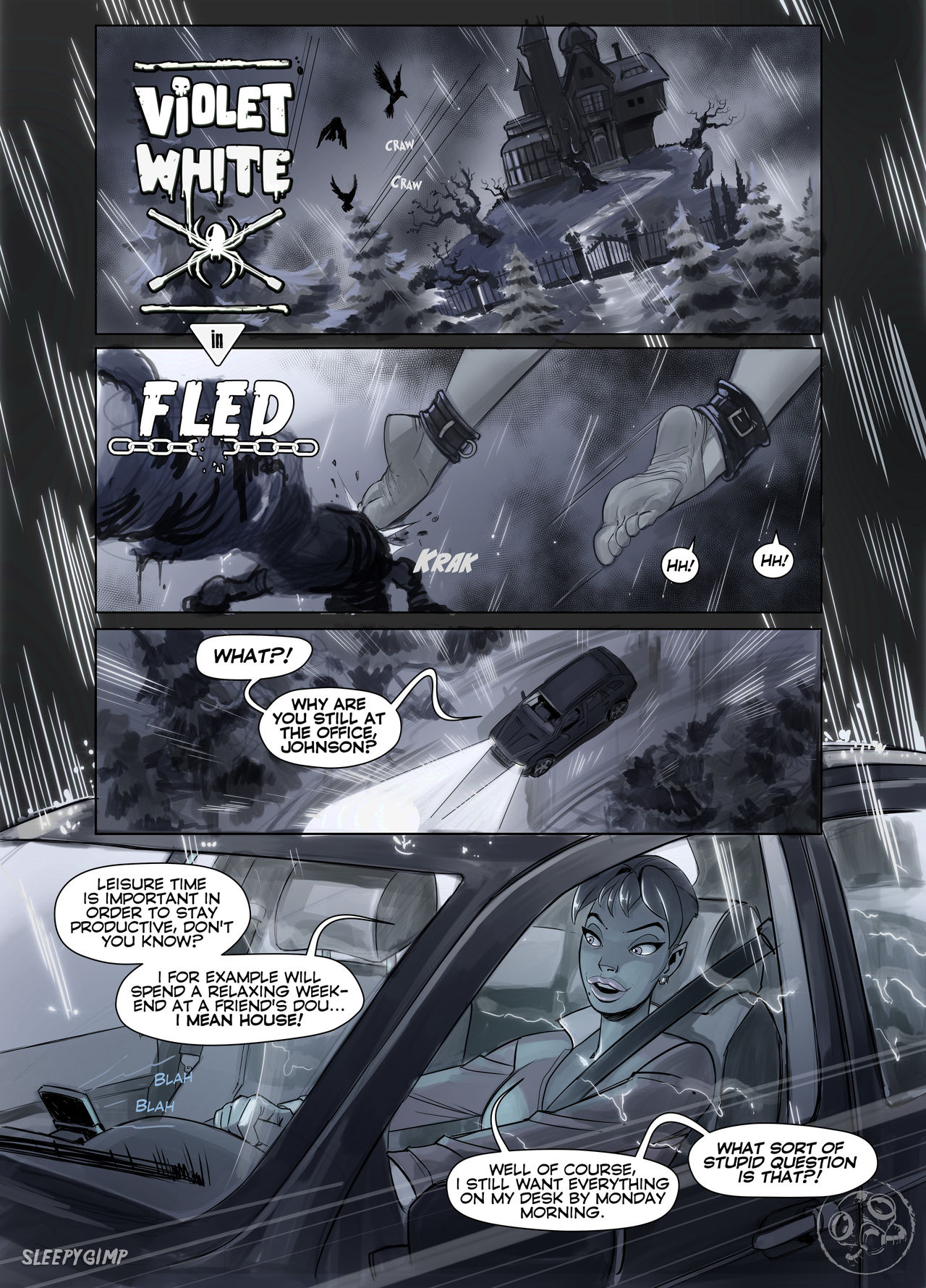 Sleepygimp - Fled page 1 full