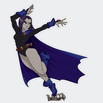 [DagniBOR] Raven vs Tentacles (Teen Titans) cover