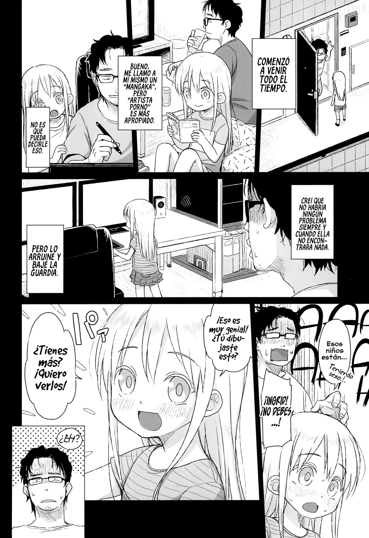 Uchi no Tonari no Shougakusei wa Kinpatsu Hekigan Ecchi-zuki page 6 full