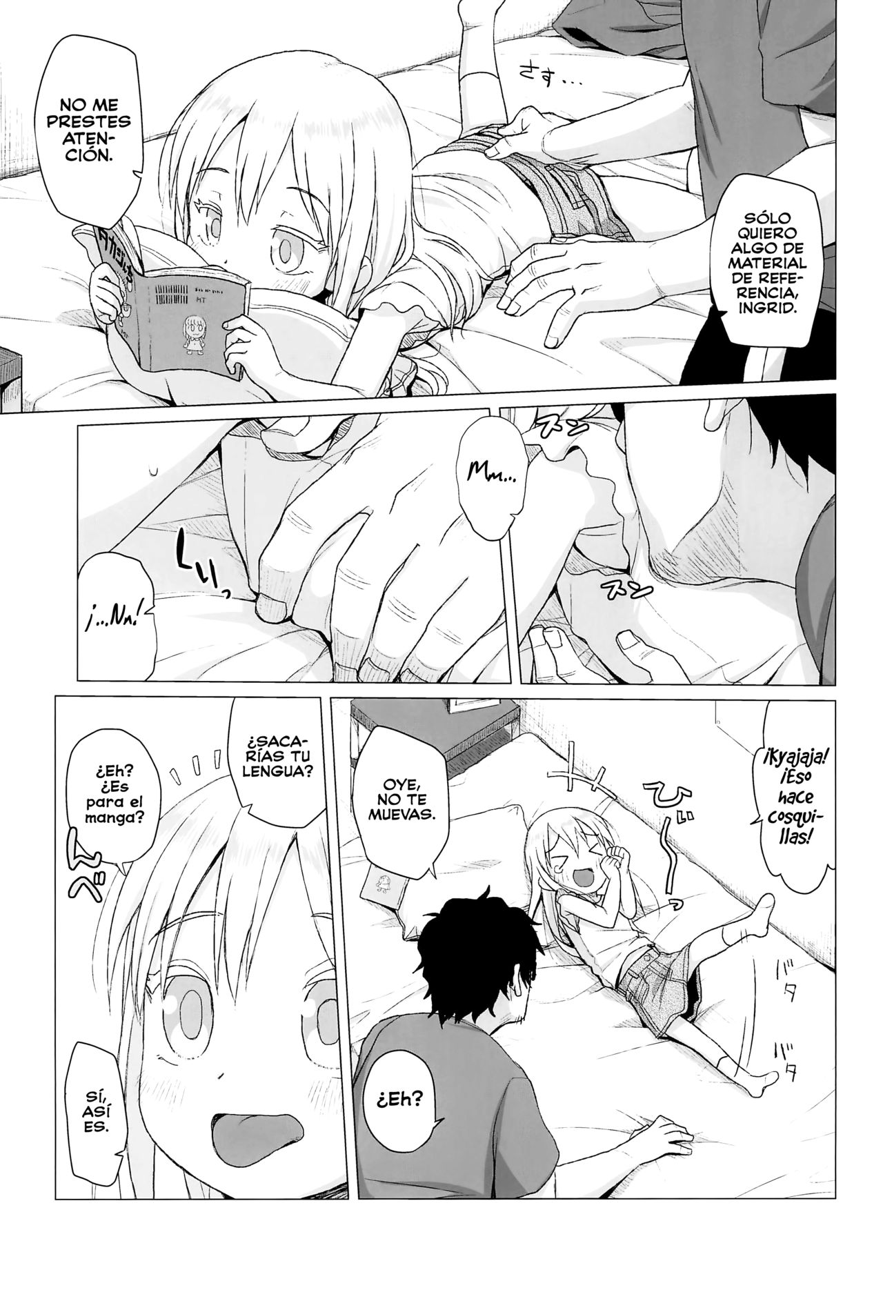 Uchi no Tonari no Shougakusei wa Kinpatsu Hekigan Ecchi-zuki page 9 full