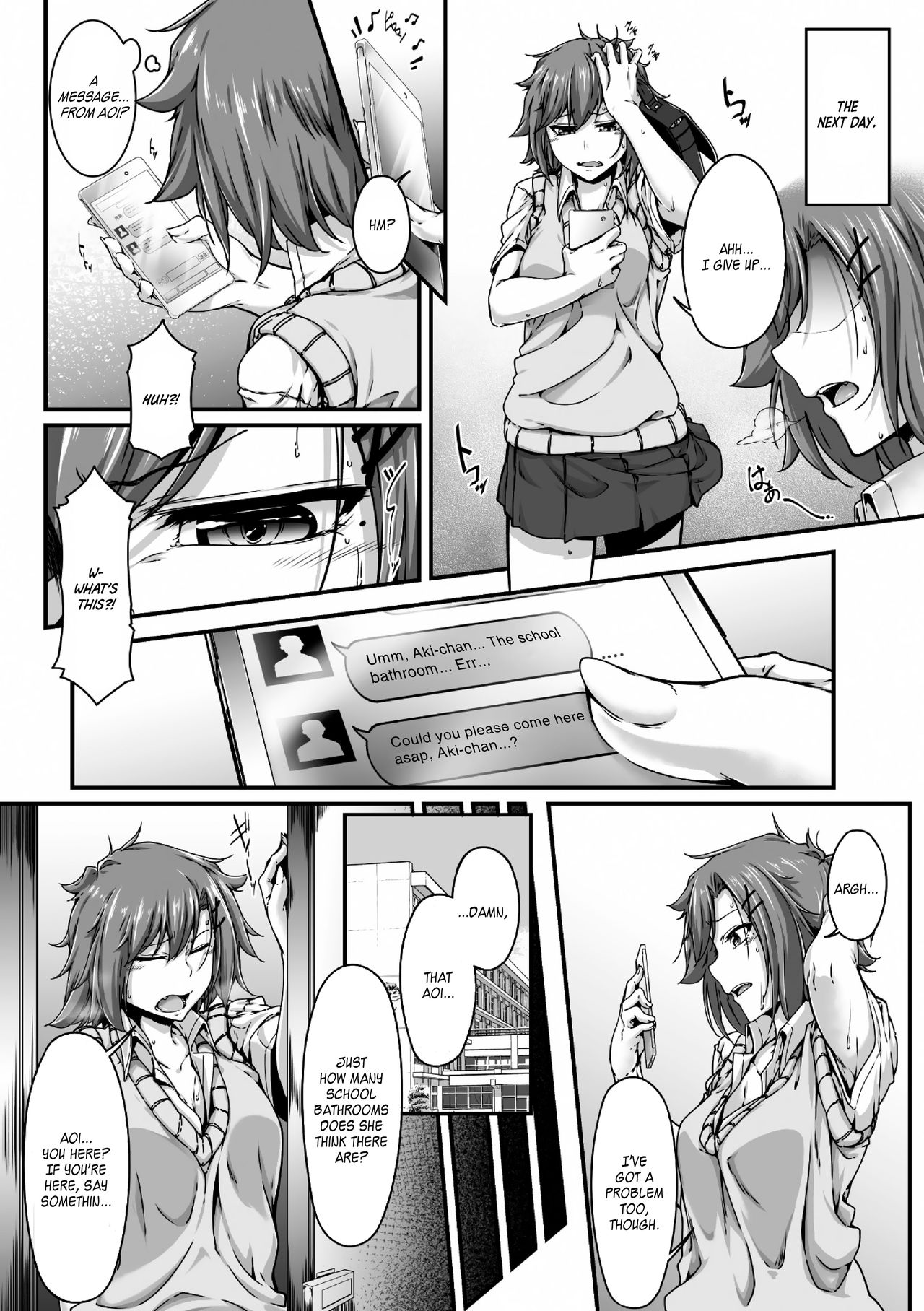 Appli de Haechatta!? ~Daisuki na Shinyuu o Haramasetai~ | I Grew This from an App?! ~I Wanna Knock Up My Dear Friend~   =White Symphony= page 8 full