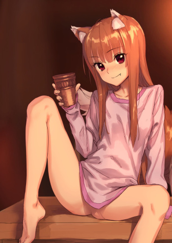 [Ajisaidenden (Kawakami Rokkaku, Takanashi Rei)] Horoyoi Ecchibon (Spice and Wolf) [Russian] [Uncensored] [Digital] cover