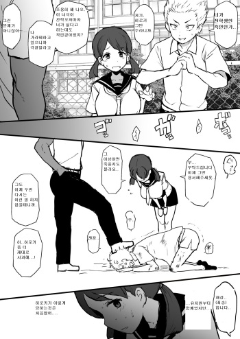 [Terasu MC] 4P Manga Kokujin no Tenkousei ni Osananajimi o NTR ru [Korean] cover