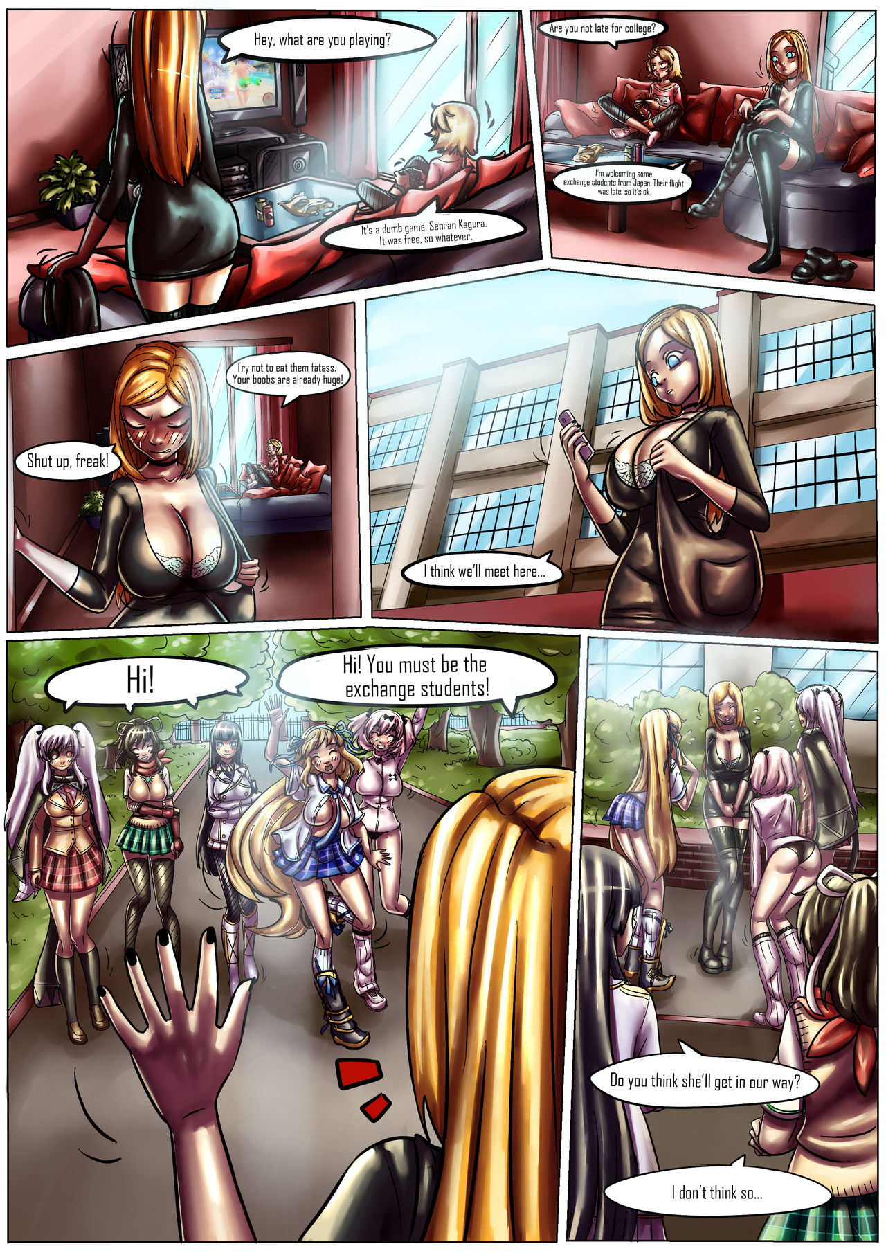 Gabi in 'Fun in student exchange' page 1 full