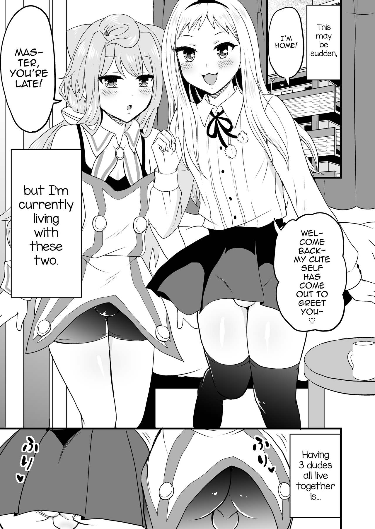 Otoko 3-nin Yume no Dousei Seikatsu page 2 full
