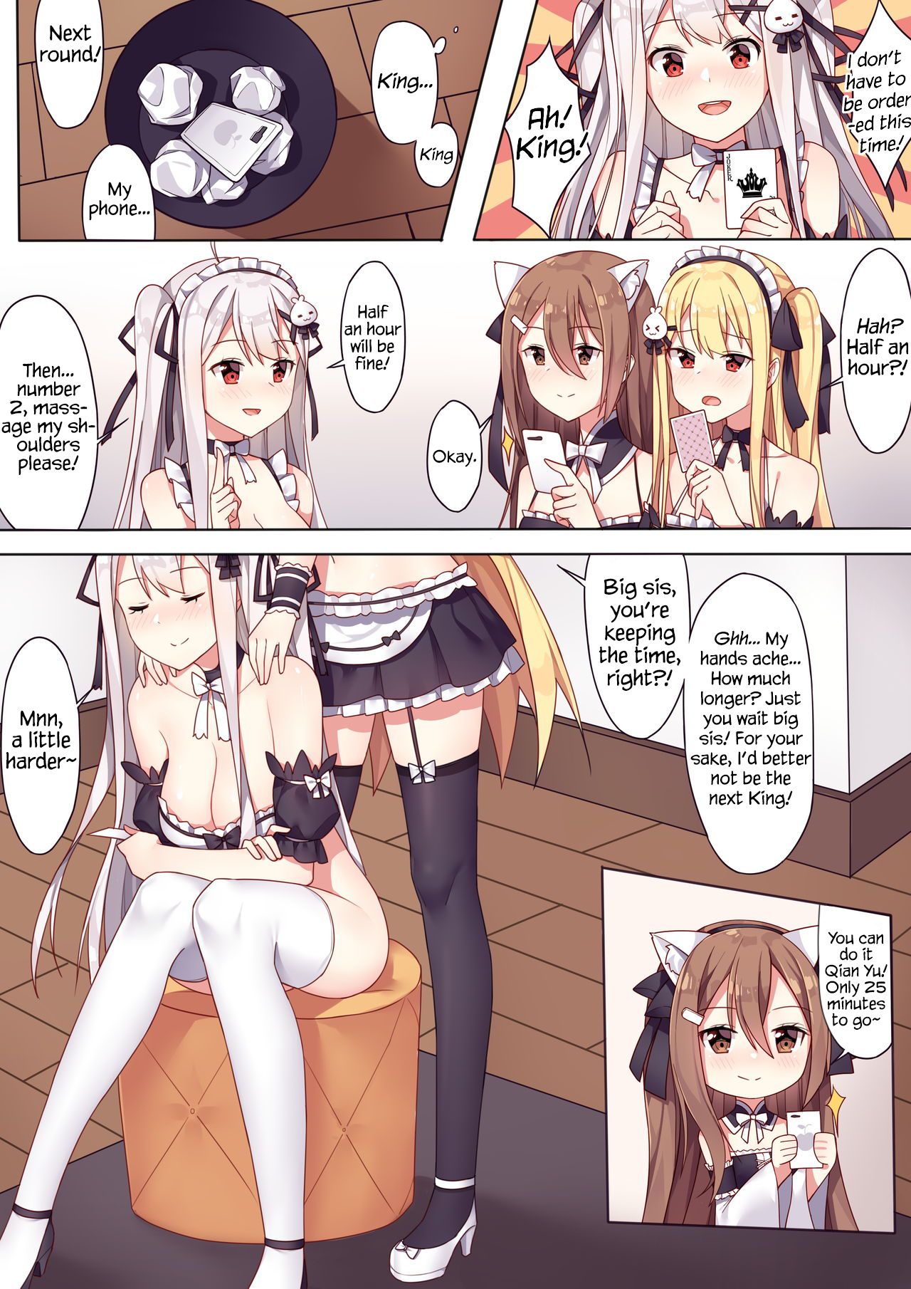 Girls and the King's Tea Party page 7 full