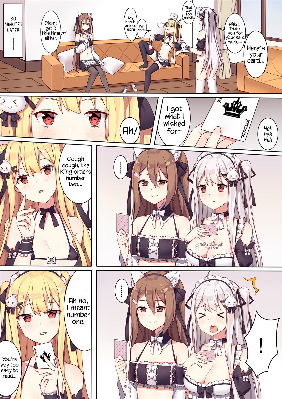 Girls and the King's Tea Party page 8 full